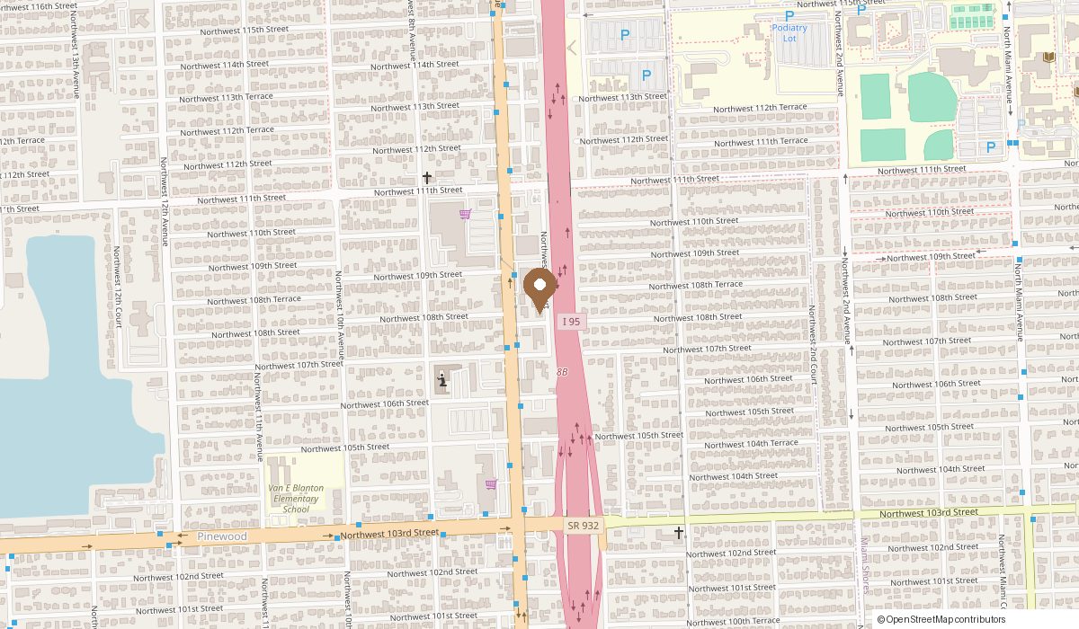 Map: 681 NW 108th ST Suite #114, Miami, FL 33168